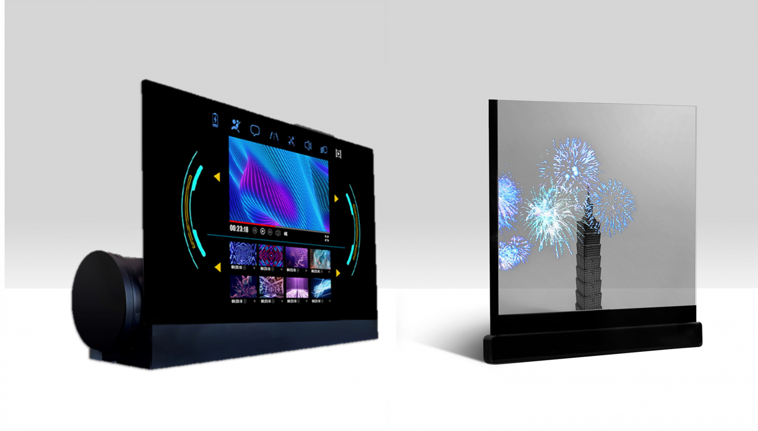 可捲式、折疊性、高透明